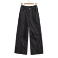 Splicing loose wide leg straight leg pants for women's quick drying jazz dance casual pants